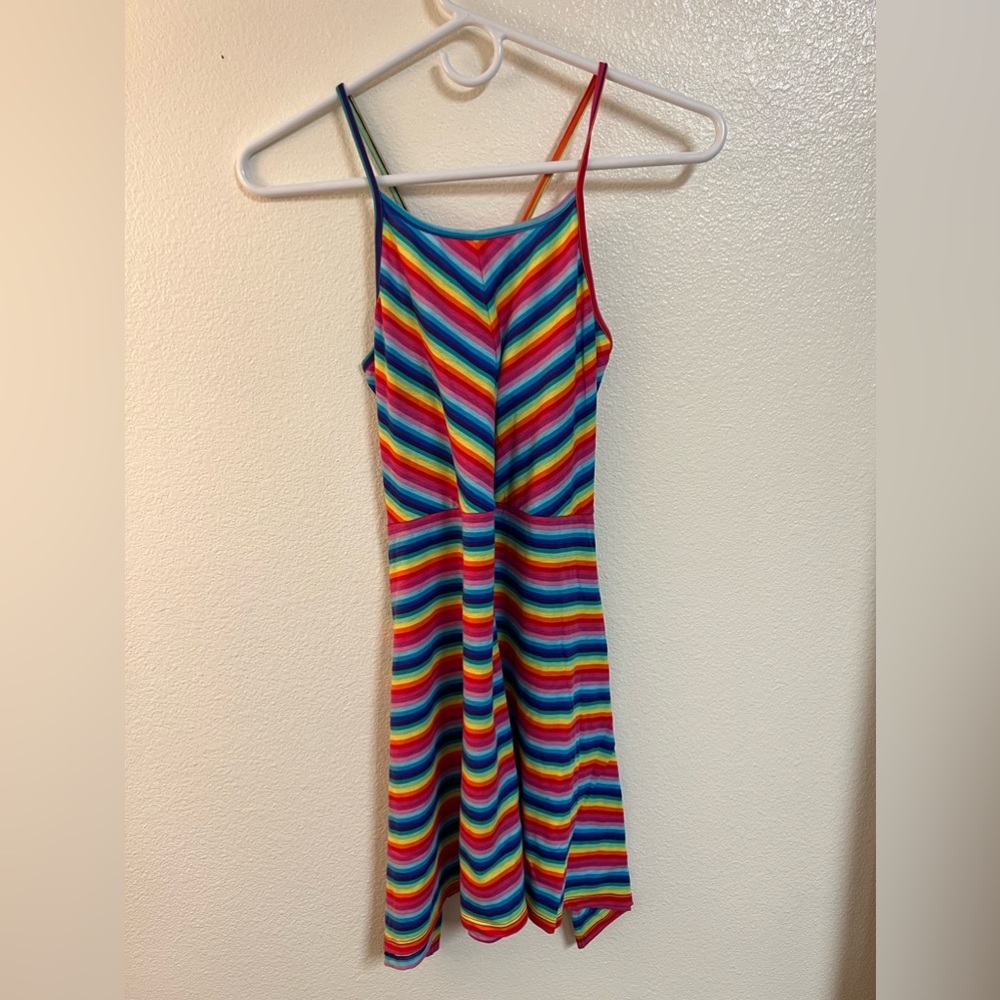 Rainbow color dress